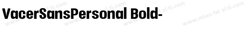 VacerSansPersonal Bold字体转换